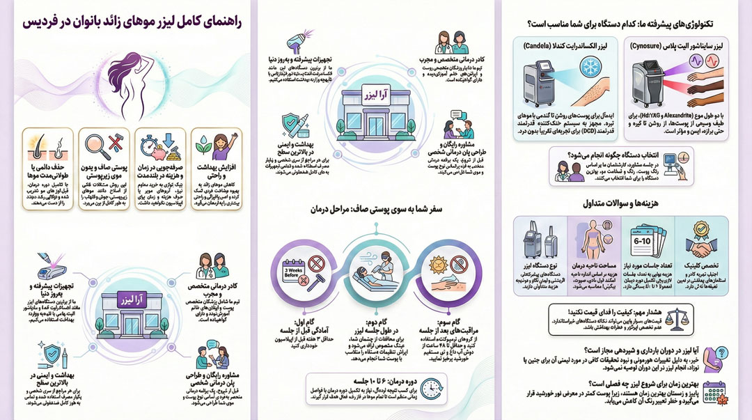 بهترین لیزر بانوان در فردیس
